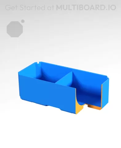 2x1x0.75 CU - Curved - Divided Bin - Multibin Insert