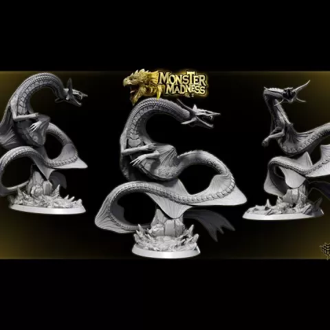 Skyfall Serpent (Pose 03) by Mini Monster Mayhem