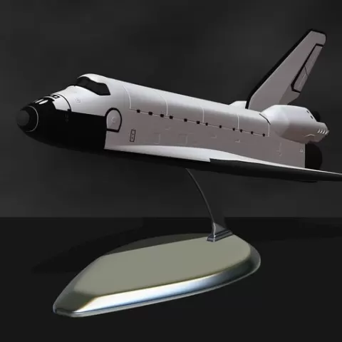 Space Shuttle with pedestal file for all 3D printer, two size