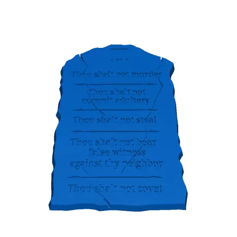 ten commandments tablet 2 - texas fugitive