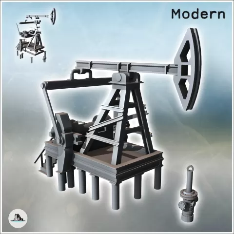 Oil Pumping Tlake with Well Inlet (13) - miniatures warhamme - Hartolia Miniatures