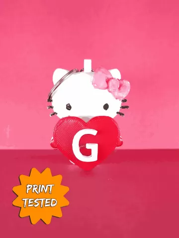 valentine hello kitty keychain - XP3Design