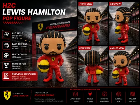 H2C - Lewis Hamilton Pop Figure