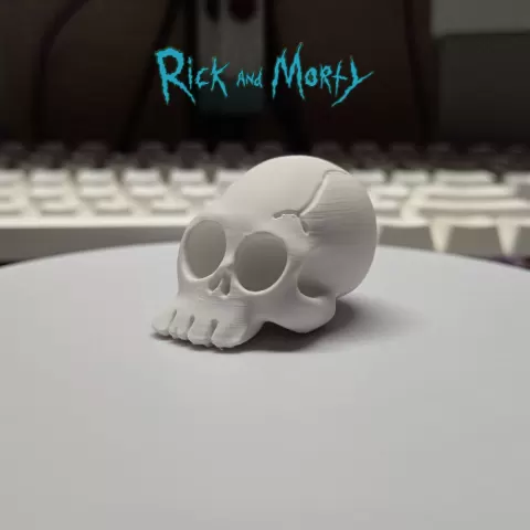 Rick's Garage Skull Prop | Rick and Morty Shelf Artifact
