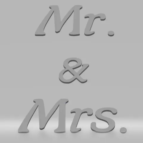 Mr. & Mrs.