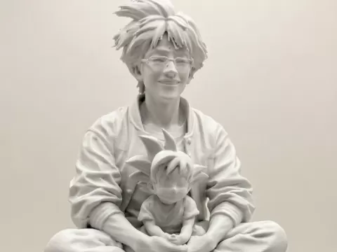 Akira Toriyama & Kid Goku (Dragonball)