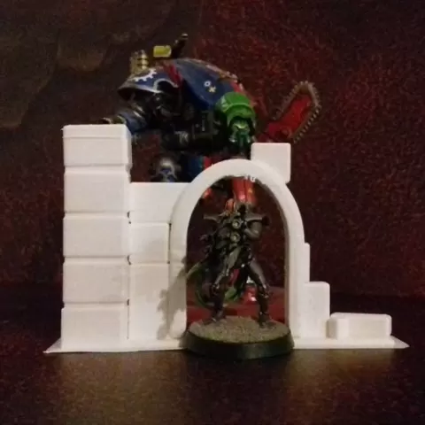 modular wall with door