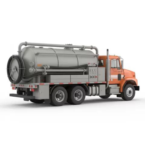 Sewer Service Truck, car, vehicle, automobile, supercar, sportscar, coupe, sedan, racing, car STL, model car