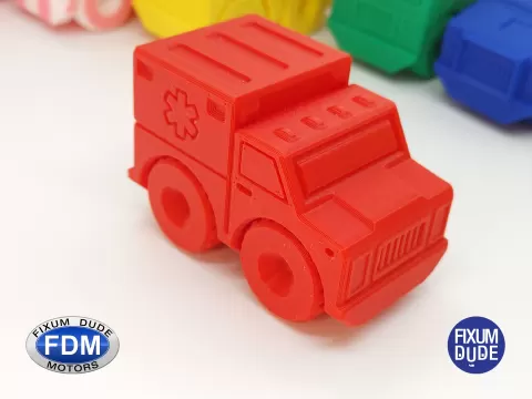 Fixum Dude Motors Print in Place Ambulance
