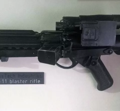 E11 Blaster Wall Display Mounts - Star Wars Stormtrooper
