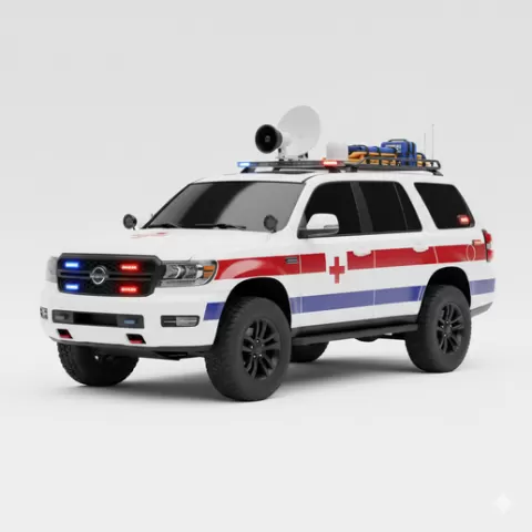 Medical SUV Unit, car, vehicle, automobile, supercar, sportscar, coupe, sedan, racing, car STL, model car