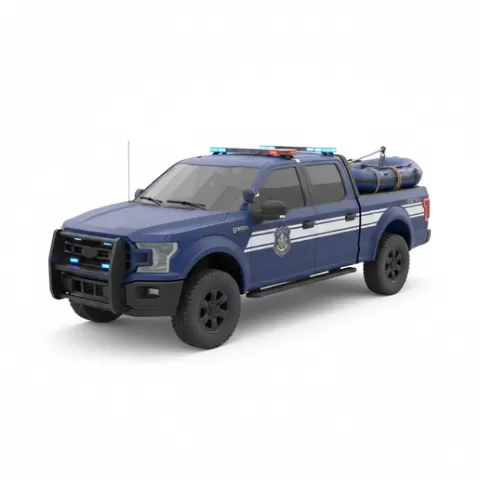 Harbor Police Pickup, car, vehicle, automobile, supercar, sportscar, coupe, sedan, racing, car STL, model car