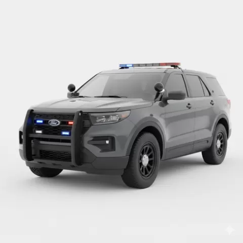 Police SUV (Urban), car, vehicle, automobile, supercar, sportscar, coupe, sedan, racing, car STL, model car