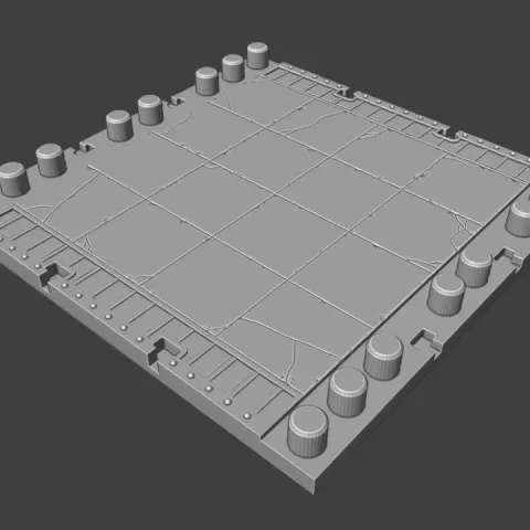 Flagstone style floor corridor tile: A by Droids