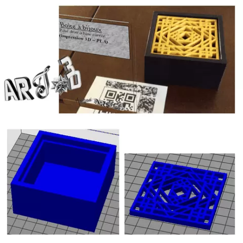 art3d-clb Box, straight paved on a square base