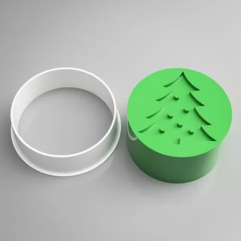 Christmas Tree Cookie Cutter Stamp