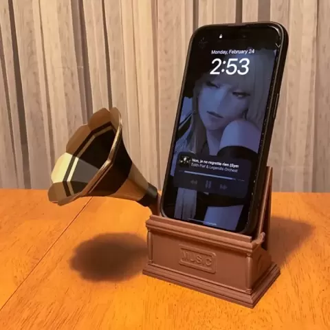 Gramofono altavoz celular