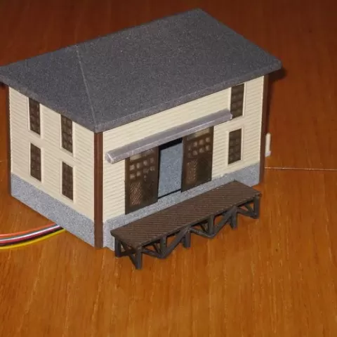 HO Scale Trackside Warehouse