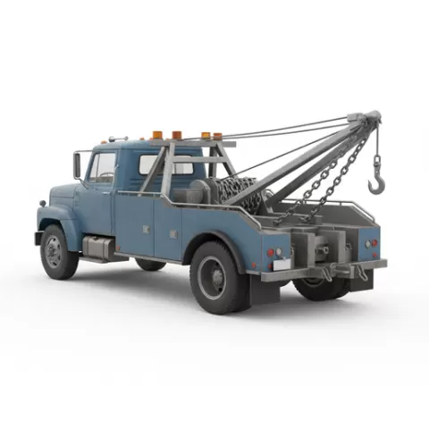 Tow Truck (Hook & Chain), car, vehicle, automobile, supercar, sportscar, coupe, sedan, racing, car STL, model car