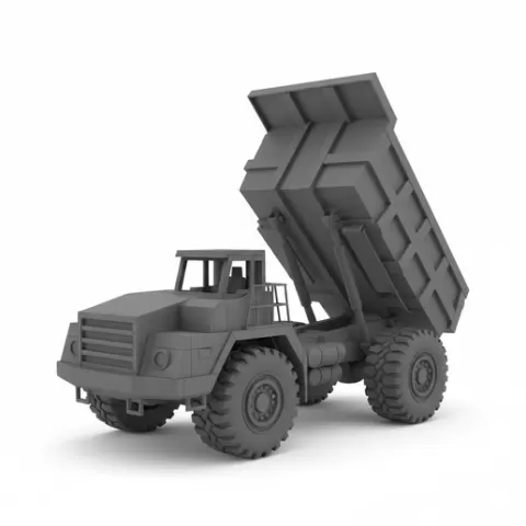 Articulated Dump Truck, car, vehicle, automobile, supercar, sportscar, coupe, sedan, racing, car STL, model car