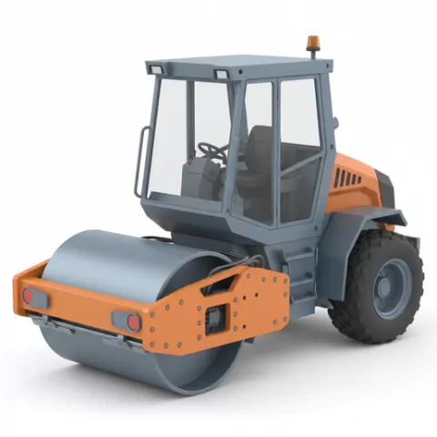 Road Roller (Compactor), car, vehicle, automobile, supercar, sportscar, coupe, sedan, racing, car STL, model car