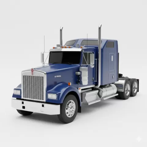 Kenworth W900, car, vehicle, automobile, supercar, sportscar, coupe, sedan, racing, car STL, model car
