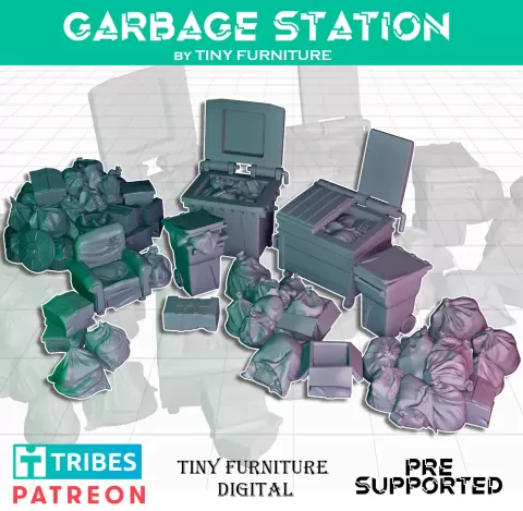 Garbage Station - Tiny Furniture