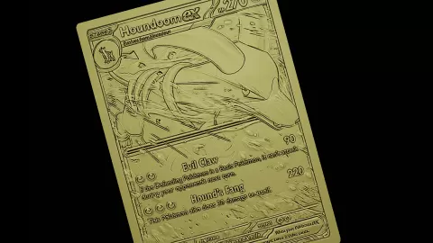 Houndoom Pokemon card - Jlo3d