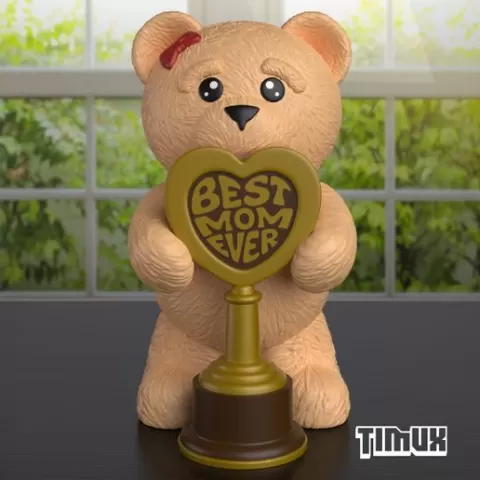TEDDY BEAR MOM TROPHY
