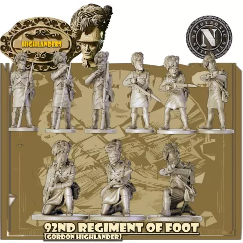 Highlanders 92nd Regiment of Foot Firing by Napoleonic stl files
