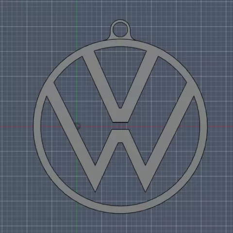 Volkswagen logo keychain