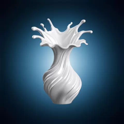 Splash Vase 3D Print Model