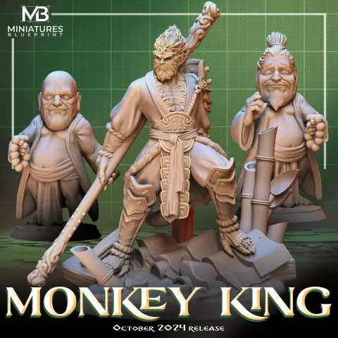 Monkey King - PACK - Miniatures Blueprint