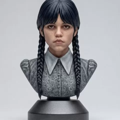 Wednesday Addams 3D-Printable Bust