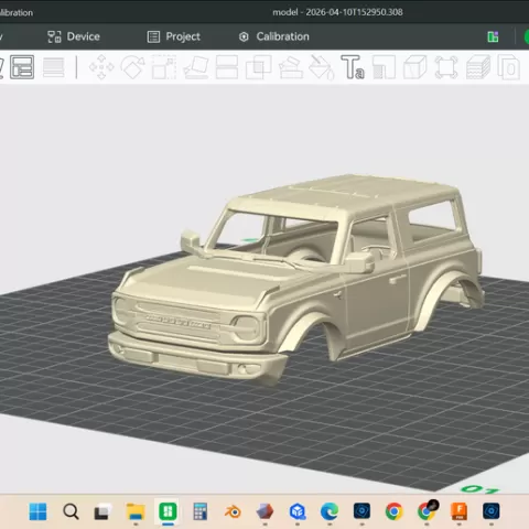 2021 ford bronco wildcat, scale hollow model, shell body, no interior, rc trucks, rc rock crawlers, scale trail builds etc, resin, FDM print, stl
