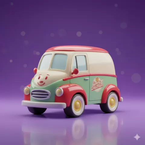 cartoon car STL Creative Design 3D printable car automobile 3D Printable STL File car figurine STL Download