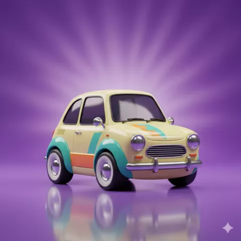 cute car figurine STL Nice Modern car figurine STL automobile 3D Model STL File cartoon car STL Ready for Creative 3D Prints