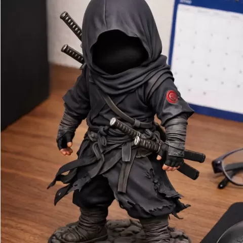 Chibi Ninja Desk Figurine - Uni3DSphere
