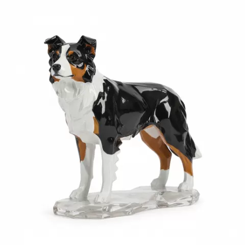 Low Poly border collie Animal STL – Geometric Wildlife Sculpture, 3D Print Model, Modern Polygon Animal Figurine