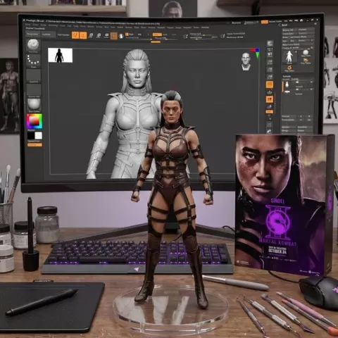 SINDEL: The Queen of Edenia! 👑 Mortal Kombat 2 Movie (2026) 3D Model