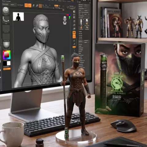 JADE: The Guardian of Edenia! 🍃 Mortal Kombat 2 Movie (2026) 3D Model