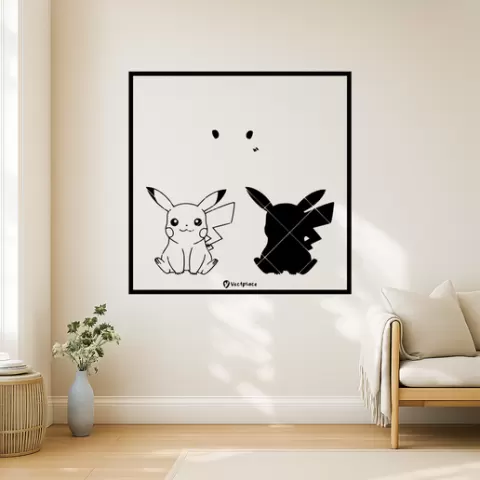 Pikachu Pikachu Thunder Wall Art Framed