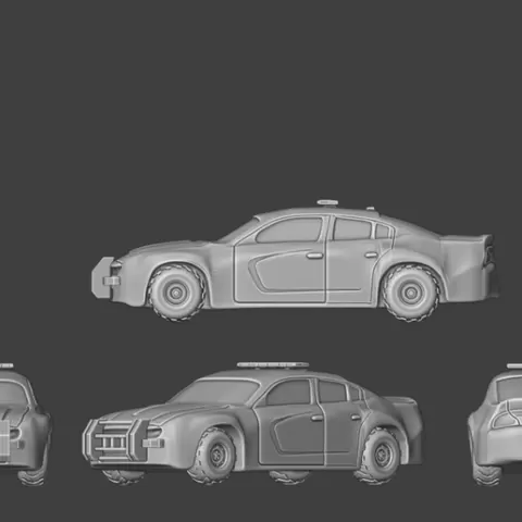 Modern 28mm Scale Cop Car
