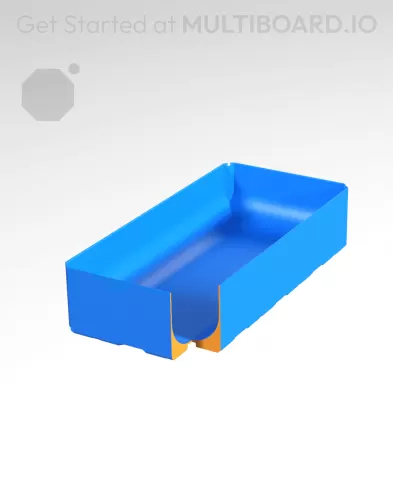 2x4x1 CU - Full Curved Bin - Multibin Insert