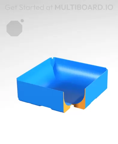 2x2x0.75 CU - Full Curved Bin - Multibin Insert