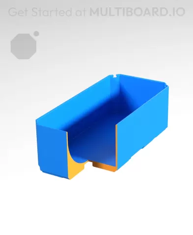 1x2x0.75 CU - Curved Bin - Multibin Insert