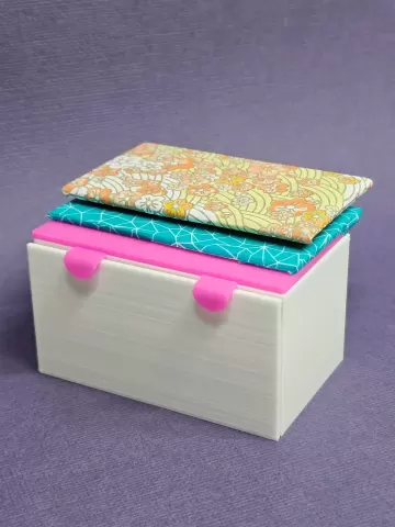 Seat cushions for miniature bench | 1:12 scale dollhouse furniture | Decorate w/ washi tape or paper