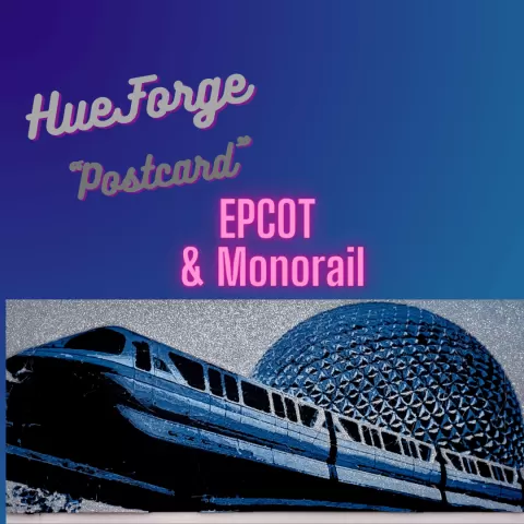 EPCOT Monorail HueForge