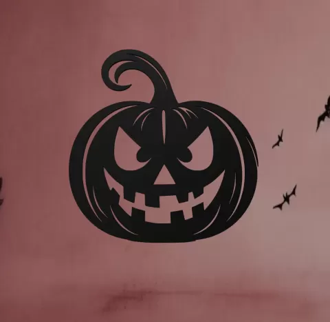 Jack-o-Lantern Wall Art - Ri0m0