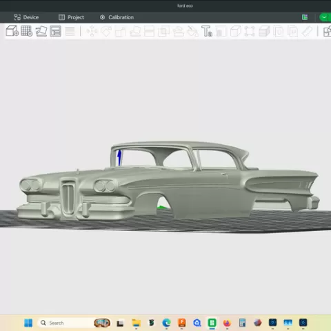 1958 Edsel Citation coupe, 2 door, scale hollow shell body model, rc, slot, cars, drag, rat rod, resin and fdm printable